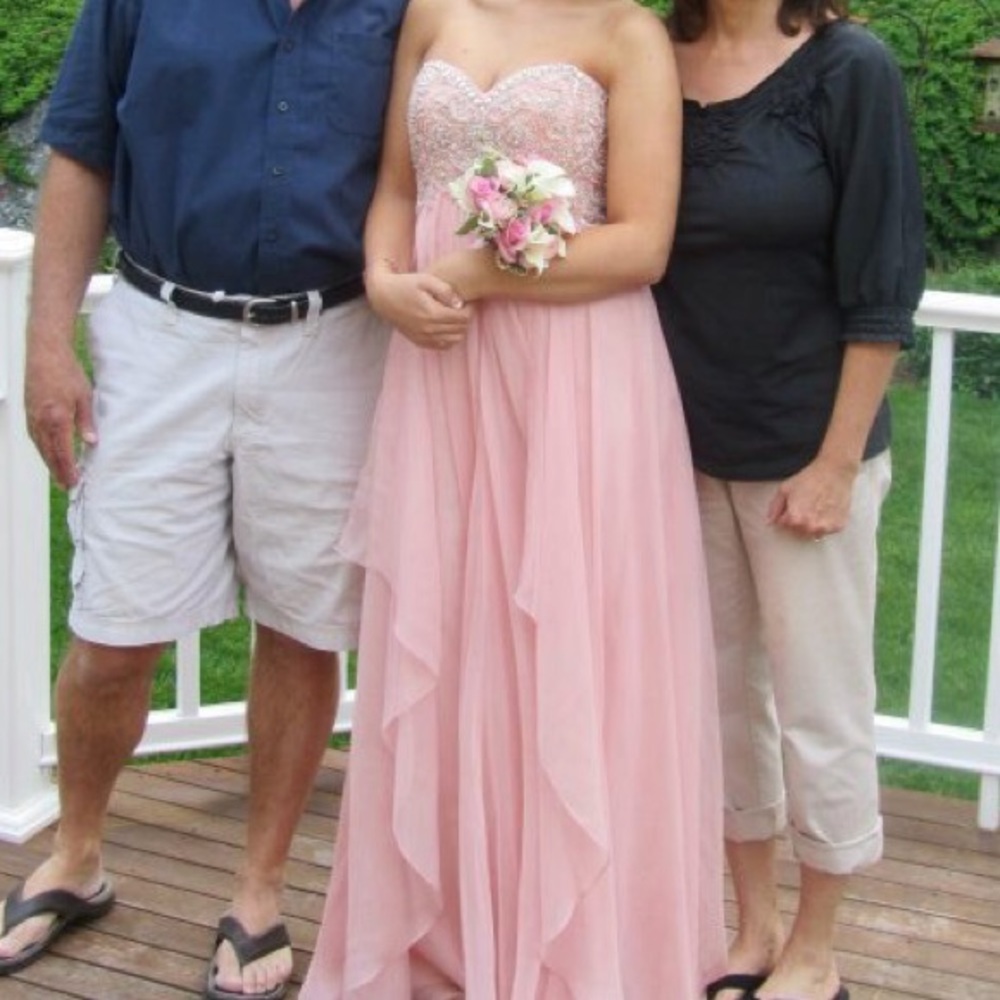 Light Pink Gown Strapless